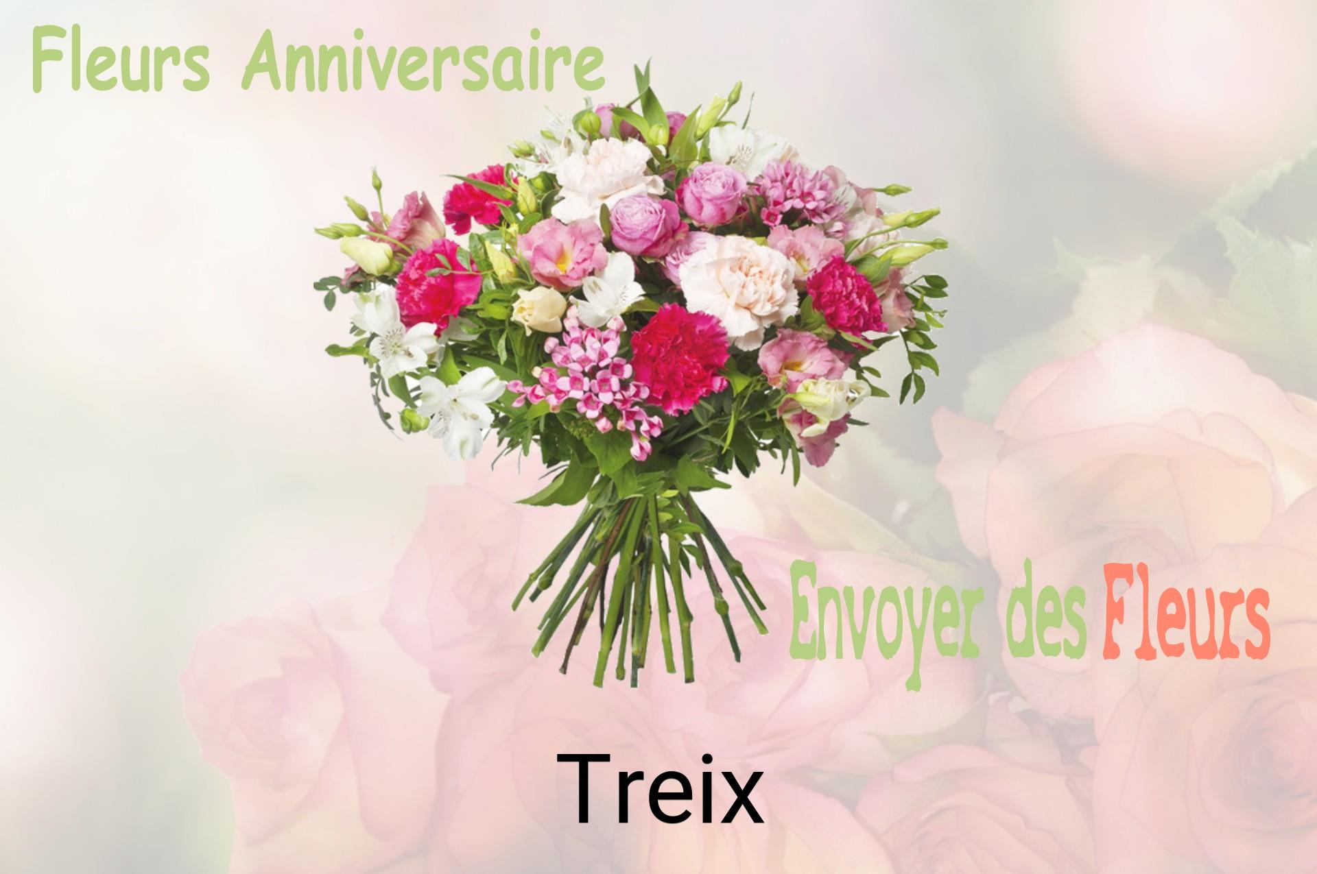Bouquet de fleurs d’anniversaire livré à Treix